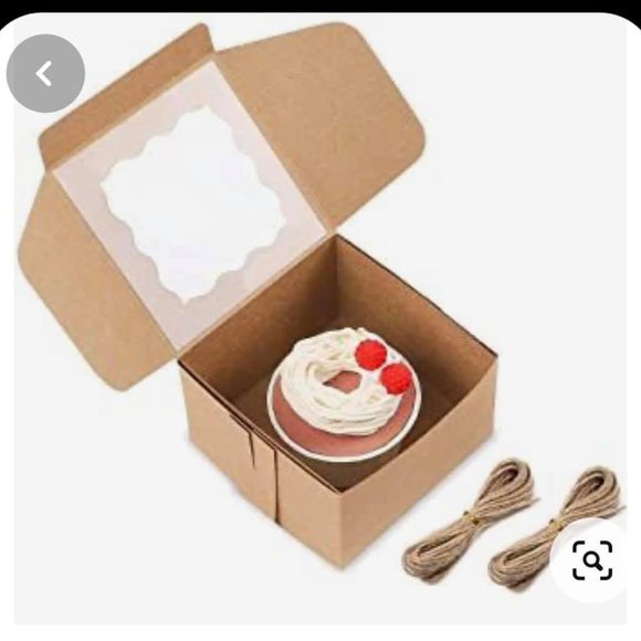 Brown Gift Boxes with Windows - Picture 5 of 8